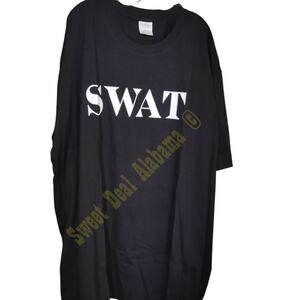 Pudala Black Tactical Shirt – SWAT – Short Sleeve, Size 4XL, XXXXL